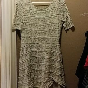 Cream lace dress